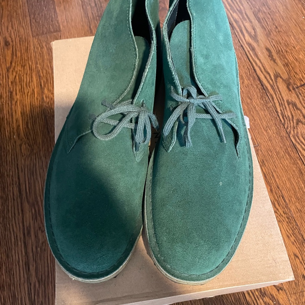 Clark Desert Boots size 13 green